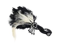 PHENOFICE Flapper Headband with Tassel Decoration Synthetic Material Hair Band for Women Not Easy to Fall off Elegant Hair Accessory Suitable for Parties and Celebrations