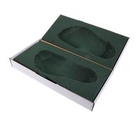 PHENOFICE Foot Impression Sponge Mold Box for DIY Insoles Contours and Versatile Applications, Green Sponge and Paper Material Suitable for Foot Health Assessments and Sports Insole Making