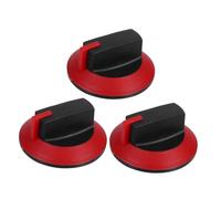 PHENOFICE Gas Stove Control Knobs Replacement Set, 3pcs Small Flat-top Rotary Switch Knobs for Commercial Gas Cooktop, Universal Kitchen Appliance Parts for Outdoor Heaters and Grill Controls