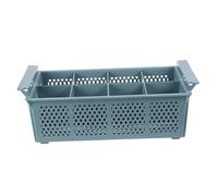 PHENOFICE Gray 8-compartment Dishwasher Cutlery Basket Utensil Silverware Drainer Storage Box for Kitchen Sink Compatible Standard Dishwashers