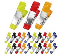 PHENOFICE Heavy Duty Spring Clamps 25pcs with Reliable Spring Mechanism and Secure Grip, Iron Zinc Pp Material Small Metal Clips for Workshop Use and DIY Woodworking Projects