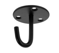 PHENOFICE Heavy Duty Utility Hook Ceiling Hook with Black Stainless Steel Easy Installation Robust Weight Capacity Sl esign, for Hanging Plants, Bathroom, and Home Organisation