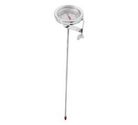 PHENOFICE Instant Read Stainless Steel Deep Fry Thermometer for Brewing Cooking Bbq Candy Oil with Clamp Buckle and Clear Dial for Accurate Fast Measurement