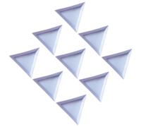 PHENOFICE Jewellery Manicurists and Capacity Large Plastic Technicians Pp, 80pcs Triangular Storage Trays for Organisers Convenient for Loading and Unloading Nail Diamonds