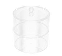 PHENOFICE Jewelry Space-saving 2-layer Cosmetic Holder with Lid Organizer Stackable Acrylic Desktop Storage Box for Watches and Accessories for Home or Vanity Use