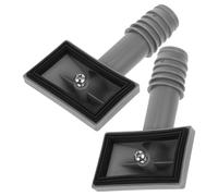 PHENOFICE Kitchen Sink Overflow Pipe Kit Versatile Compatibility Easy Installation 2 Pcs with Silicone Gasket, Plastic Material for Home Kitchen Decor and Bathroom Use