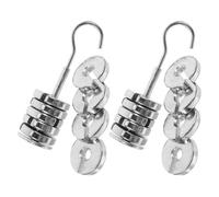 PHENOFICE Lab Slotted Weights with Hanger Chromium-plated Metal Heavy Duty Slotted Mass for Precise Laboratory Measurements Compact Design for Experiments and Calibration