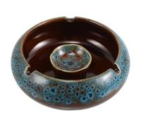 PHENOFICE Large Ceramic Cigar Ashtray with Breakage Resistance and Elegant Design, Versatile Smoking Ashtray for Home and Office Use, Unique Windproof Ash Holder with Large Capacity