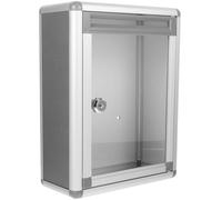 PHENOFICE Lockable Suggestion Box Wall Mounted with Large Capacity Aluminum Alloy Storage Box for School and Work Unit with Convenient Security Features