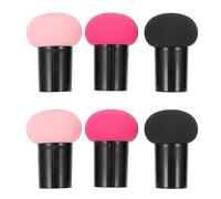 PHENOFICE Makeup Blending Sponge Set Hydrophilic Polyurethane Material 6pcs Mushroom Shape with Strong Grip and Does Not Eat Powder, Suitable for Press Powder and Eyeshadow for Women