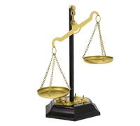 PHENOFICE Metal Balance Scale Decor Vintage Design Stable Ornament for Law Office Home Library Table Centerpiece Harmony Symbol Decorative Statue