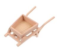 PHENOFICE Mini Wooden Farm Implement Model Lorry Micro Landscape Garden Decor Lifelike Small Tipper Ornament for Outdoor Fairy Garden Gift for Family and Friends