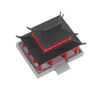 PHENOFICE Miniature Pavilion Tower Fish Tank Decoration Elegant Landscape Sculpture for Aquarium Decor Traditional Chinese Architecture Model for Garden and Bonsai Displays