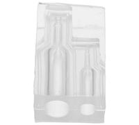 PHENOFICE Miniature Wine Bottle Resin Mold, Silicone 3D Casting Mold Easy Release and Long-Term Use, for DIY Micro Dollhouse and Decorative Cake Toppers
