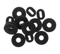 PHENOFICE Motorcycle Rubber Grommets for Single Side Cover, 1 Set Black Rubber Gaskets, Easy Install Protective Parts for GS125 Motorcycle Side Cover