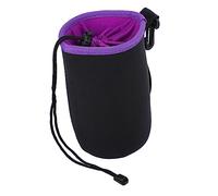 PHENOFICE Neoprene Lens Pouch Bag and Shockproof Camera Lens Case Drawstring Design for Secure Storage and Protection Against Dust Moisture and Bumps