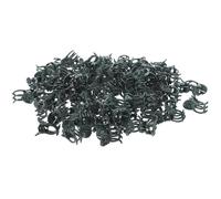 PHENOFICE Orchid Clips and Supporting Stem Green Plant Support Clip Plastic 100pcs for Securing Plants Suitable for Stem and Crawling Flowers for Garden and Outdoor Use