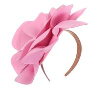 PHENOFICE Pink Fascinator Headband for Women with Elegant Flower Decor, Comfortable Fit and Lasting Shine, for Carnival and Cocktail Parties, Vintage 1920s Flapper Style Hair Jewelry