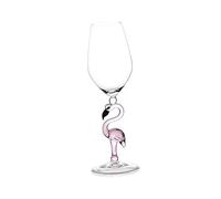 PHENOFICE Pink Glass Flamingo Cup Wine Glasses Unique Glassware for Flamingo Fiesta Summer Beach Party Favor Supplies