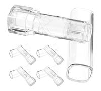 PHENOFICE Plastic Lip Balm Containers with Simple Design 5pcs Empty Lipstick Tubes Lightweight Storage Tubes for Travel Use by Women and Female