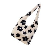 PHENOFICE Plush Shoulder Bag Simple and Generous Style Handbag for Women Lightweight and Wear Resistant Tote Bag with Portable Design, for School and Grocery Shopping