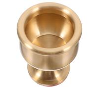 PHENOFICE Portable Brass Offering Cup with Versatile Design, Golden Tabletop Buddhism Cup for Smaller Spaces and On-the-go Use