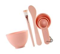 PHENOFICE Professional Facial Mask Bowl Set 6pcs for Home Skin Care and Salon Use Multi-functional Mask Mixing Bowl with Pe and Abs Material for Applying and Mixing