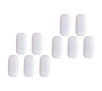 PHENOFICE Ptfe Magnetic Stirrer Bar White 10pcs Magnetic Stirring Rod, C-type Cylindrical Stir Bar High Temperature Resistant, Wear Resistant, for Laboratories and Pharmaceutical