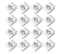 PHENOFICE Reusable High Absorbency Music Notes Paper Napkins Napkins White 60pcs Decorative Artistic Music Note Design for Cocktail and Dessert Party