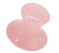 PHENOFICE Rose Quartz and Eye Care Features Facial Massage Tool Mushroom Shape with Comfortable Grip Powder Crystal Material on The Go and Spa Use