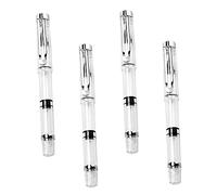 PHENOFICE Set of 4 Watercolor Brush Pens Calligraphy Brush Tips Piston Brush Pen Refillable Writing Tools for Home School Office Small Lightweight