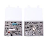 PHENOFICE Sewing Machine Presser Foot Set and Storage Box with Stainless Steel Material 62 Pcs for Household Low Machines Suitable for Lock and Lightweight Fabric Projects