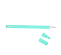 PHENOFICE Silicone Protective Pouch and Nib Cover Set Pencil Case 3 Pcs Anti-lost and Anti-scroll Features, round Shape for Pencil Nib in Green for Stylus Pen