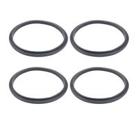 PHENOFICE Silicone Replacement Gaskets Seal Black Colour 4pcs Flexible Kitchen Gasket Parts for Juicer and Blender Compatible with Blender Replacement Accessories
