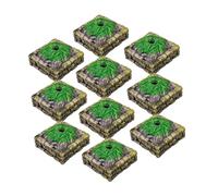 PHENOFICE Simulation Tree Altar Base Model Landscape Decor for Mini Gardening 10Pcs Resin Creative Realistic Micro Landscaping Adornment Toy Table DIY Model Decoration