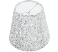 PHENOFICE Small Desk Lamp Shade Cover for E14 Base Table and Floor Lamps, Decorative and Practical PVC and Metal Material, Suitable for Office and Living Room Use, Simple Natural Design
