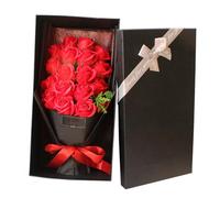 PHENOFICE Soap Rose Bouquet Flowers Box Scented Soaps for Shower Rose Box Bouquet of Flower
