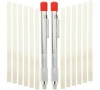 PHENOFICE Soapstone Pens with Refills and Pen Holders for Welding on Steel and Iron, Featuring Anti-skid Grip and Screw-on End Ring Structure, for Welding and Boat Marking