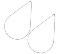 PHENOFICE Sparkling Necklace Chain Lightweight and Comfortable to Wear 2pcs 925 Silver Clavicle Chains Elegant Light Luxury Minimalist Necklaces for Women for Everyday and Special