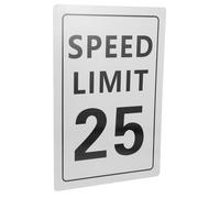 PHENOFICE Speed Sign Metal 8x12 Inch Reflective Aluminium Alloy Traffic Safety Sign with High Visibility and Striking Design for Highway Use