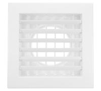PHENOFICE Square Abs Ventilation Grille with Double Layer Louver Design for Central Air Conditioning Outlet, Lightweight and Efficient Airflow Distribution, for HVAC and Home Use