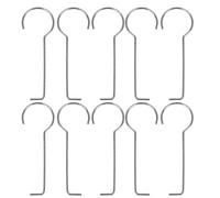 PHENOFICE Stainless Steel Floor Drain Lifting Hooks Silver 10pcs