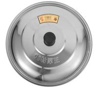 PHENOFICE Stainless Steel Wok Lid round Pot Cover with Comfortable Hand Feel and Lightweight Design, Suitable for Soup Pots and Cylinders, Kitchen Cooking Essential with Silver
