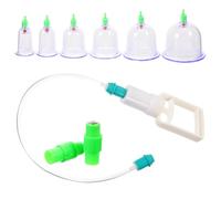 PHENOFICE Sturdy Plastic Vacuum Cupping Set for Home Use, Calms The Nervous System and Relaxes Muscles, Portable Massage Therapy Cups for Effective Body Relaxation