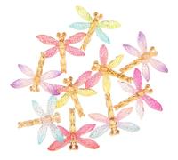 PHENOFICE Tiny Dragonfly Charms with Realistic Appearance 10pcs Resin Material Random Color for Jewelry Making and Craft DIY Reliable for Displaying a Bookshelf or Miniature Garden