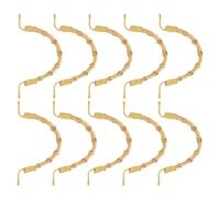 PHENOFICE U-Shape Teapot Handle Replacement Accessories Comfortable Grip 10 Pcs with Rattan and Iron Material Versatile Compatibility for Ceramic and Pottery Teapots for Home and Office