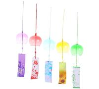 PHENOFICE Unique Glass Wind Chimes Pcs Robin Garden Decorations Decorative Wind Bells for Outdoor Use Random Style