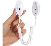 PHENOFICE Universal Remote Control Security Leash with Self-adhesive Hook, Retractable Anti-loss Cable Tether for Tv Remote Holder, Wall Mounted Organizer for Indoor Use