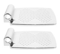 PHENOFICE Universal Wheelchair Footrest Aluminium Alloy 2pcs Replacement Pedal Footrest with Strong Support and Easy Installation for Elderly and Athletes
