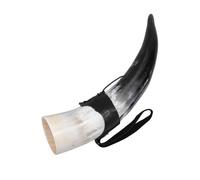 PHENOFICE Viking Drinking Mug Large Capacity Natural Horn Cup for Beer Wine Retro Decor and Unique Prop for Home Camping and Festivals